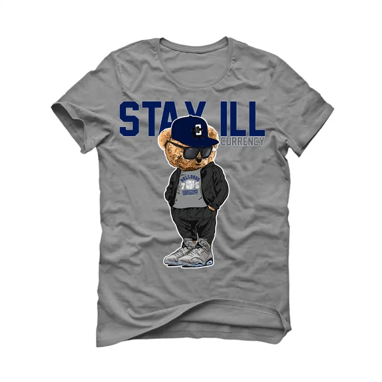 Air Jordan 6 "Georgetown" Grey T-Shirt (Stay ill Bear)