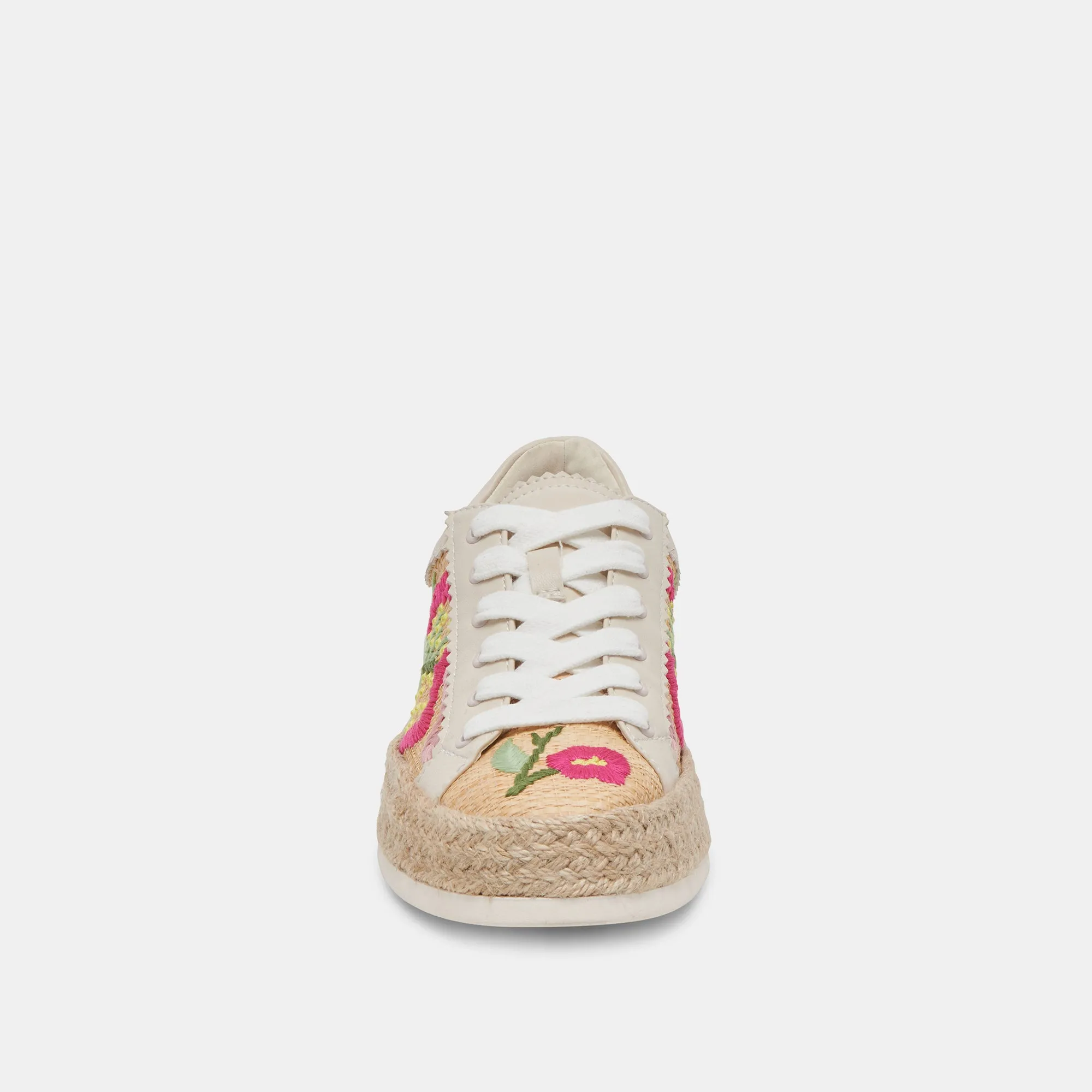 AZALIA SNEAKERS FLORAL MULTI RAFFIA