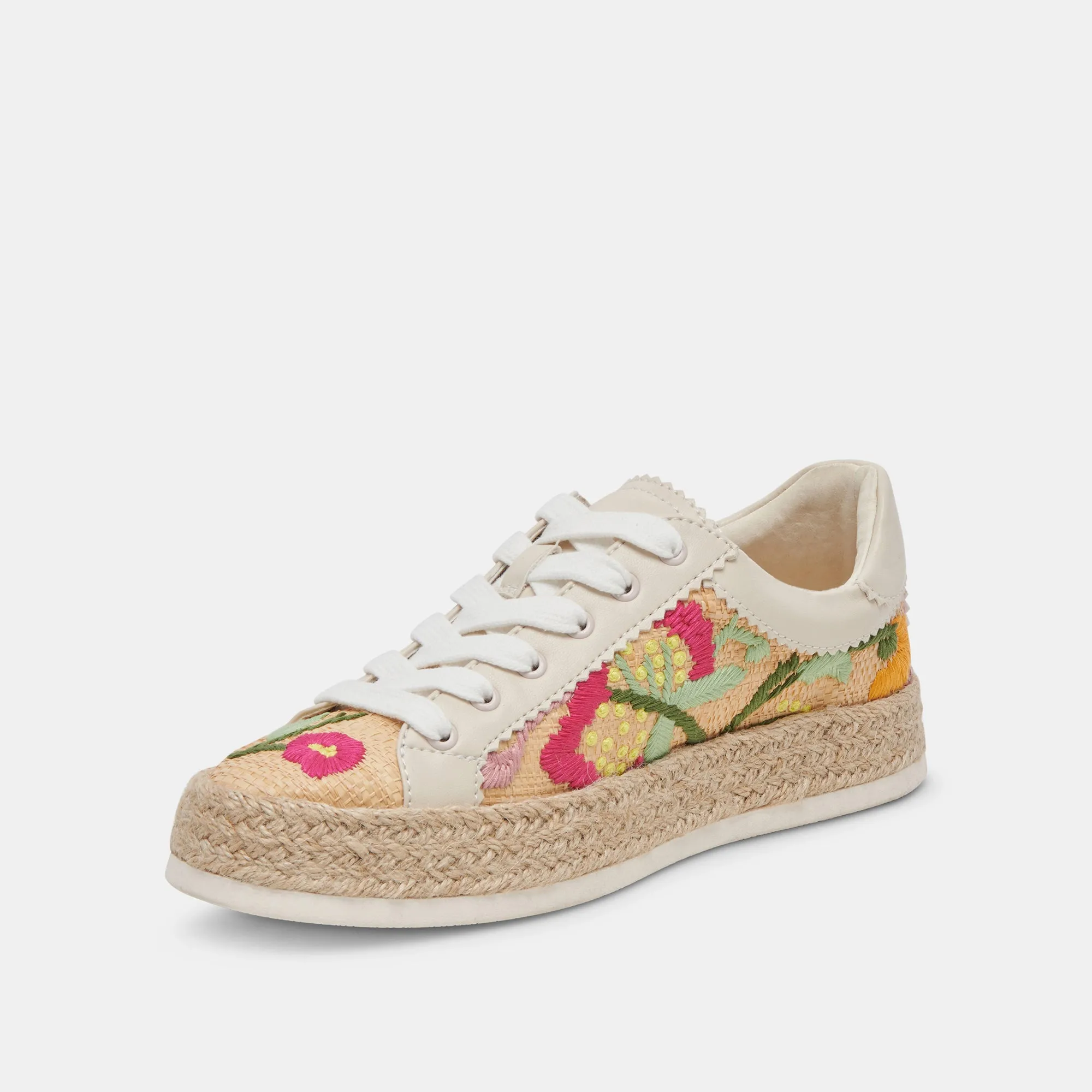 AZALIA SNEAKERS FLORAL MULTI RAFFIA