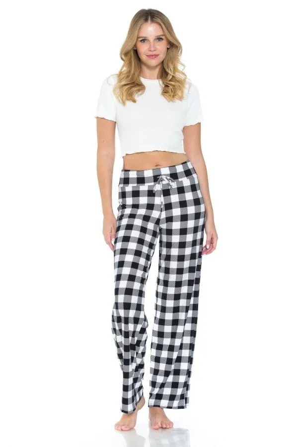 Black & White Checkered Comfortable Soft Lounge Pajama Pants