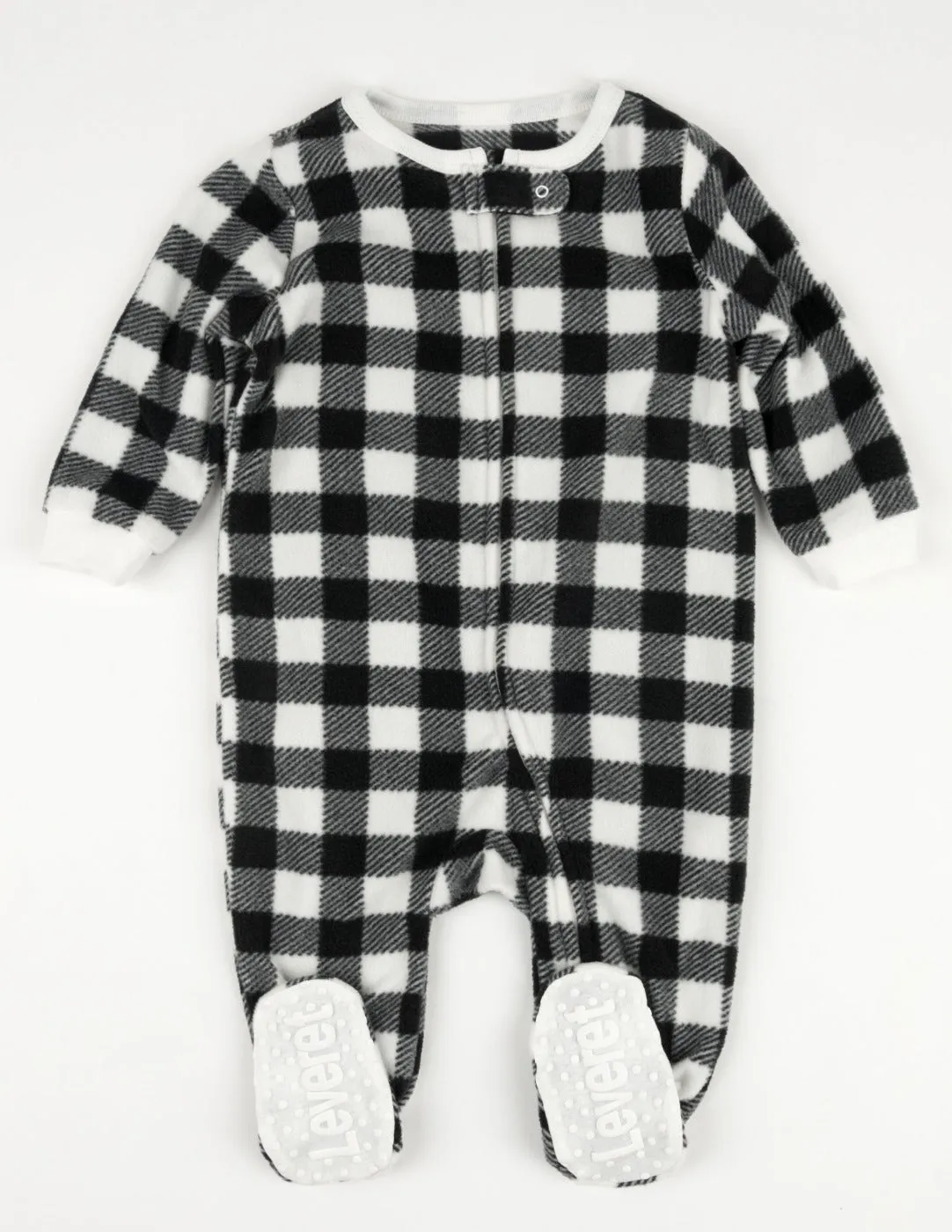 Black & White Plaid Matching Family Pajama Set