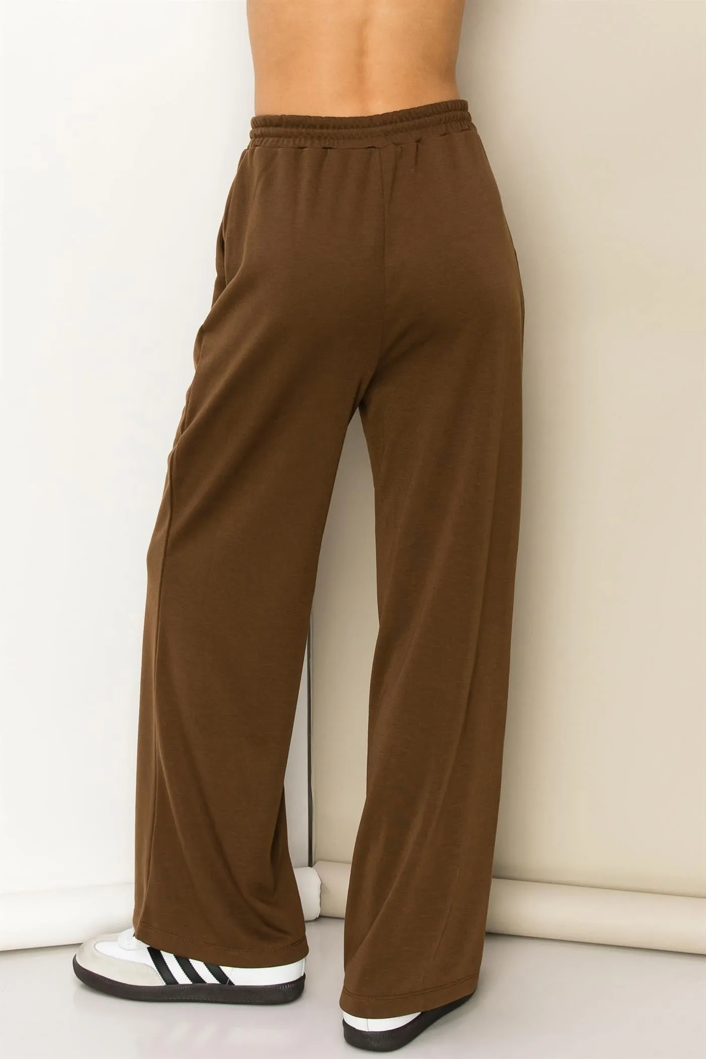 Brown Wide Leg Lounge Pants