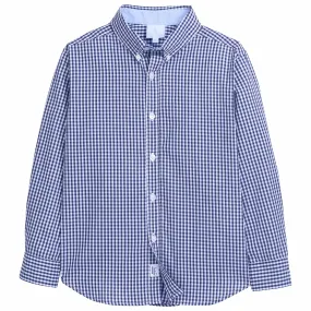 Button Down Shirt - Navy Gingham