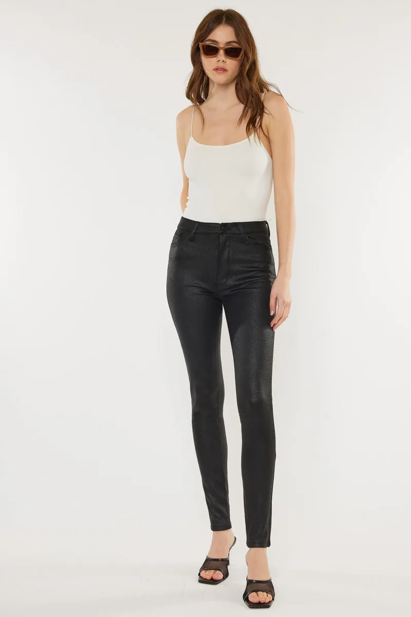 Carly Ultra High Rise Faux Leather Super Skinny Pants