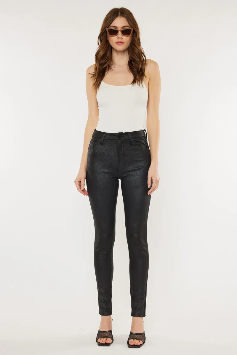 Carly Ultra High Rise Faux Leather Super Skinny Pants