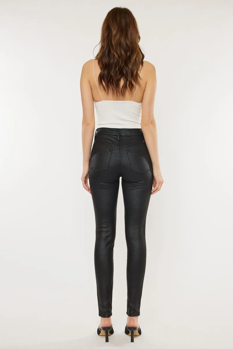 Carly Ultra High Rise Faux Leather Super Skinny Pants