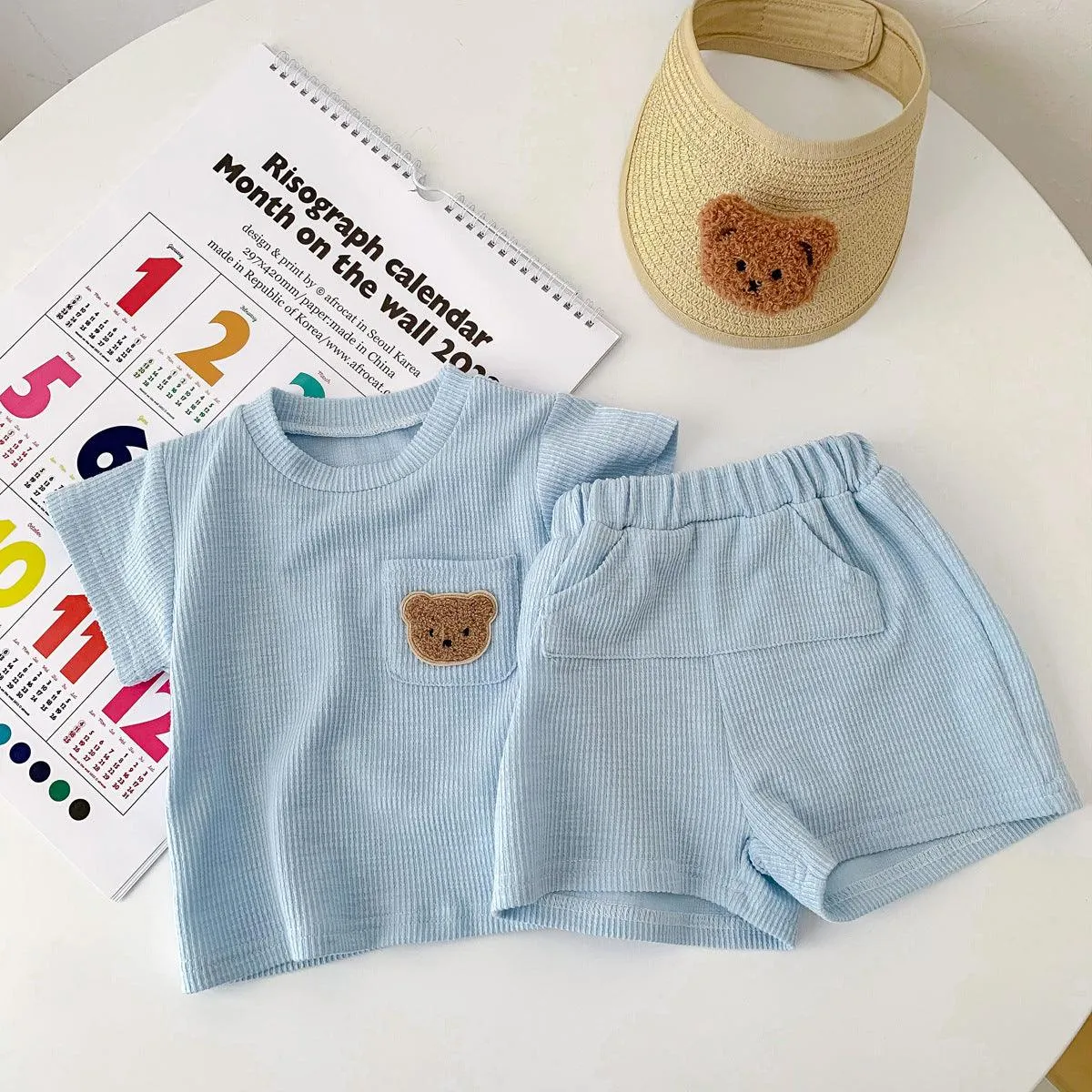 Children's Summer Thin Bear Suit