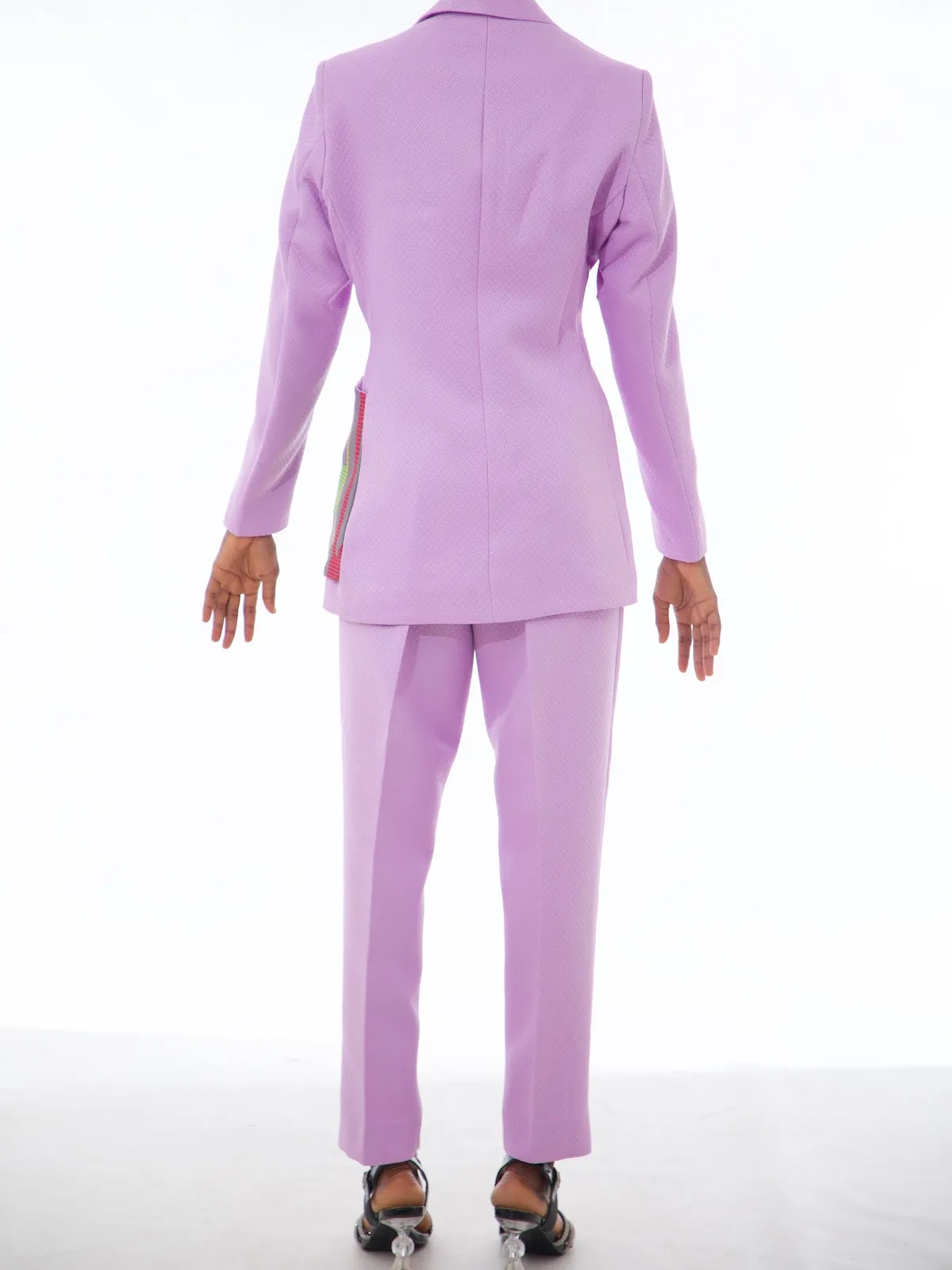 Custom Purple Ojongo Suit Set