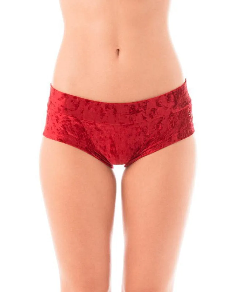 Dragonfly Hot Pants - Velvet Red