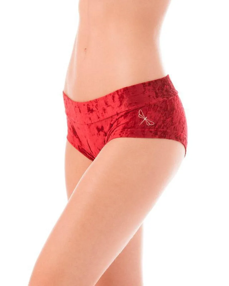 Dragonfly Hot Pants - Velvet Red