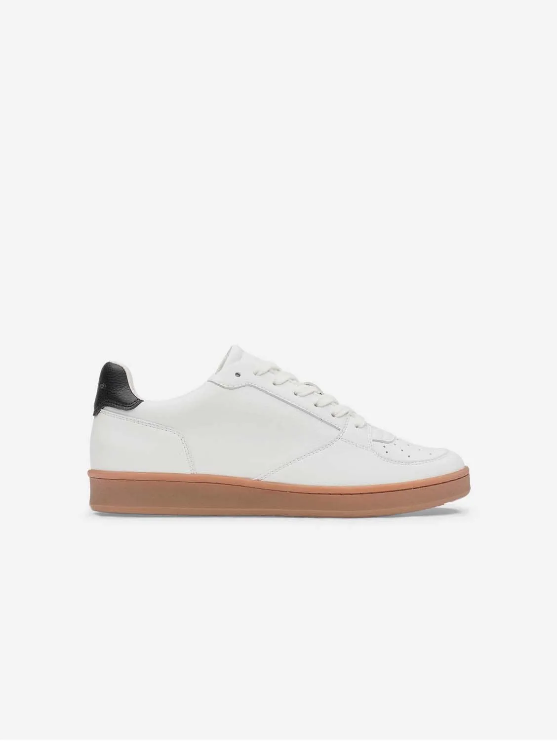 Eden V3 Sustainable Vegan Leather Unisex Trainer | White &  Black