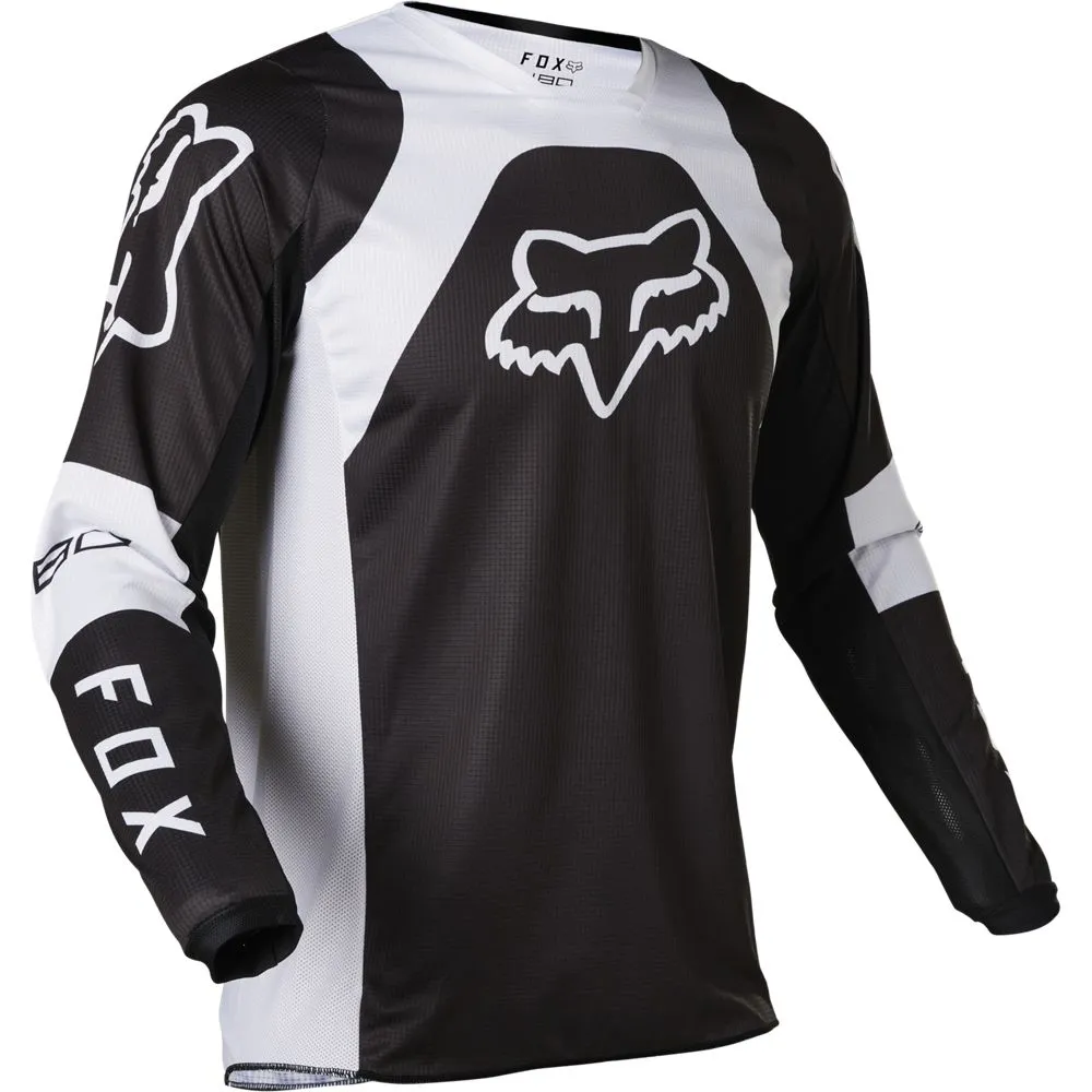 Fox 180 Lux Jersey Black/White