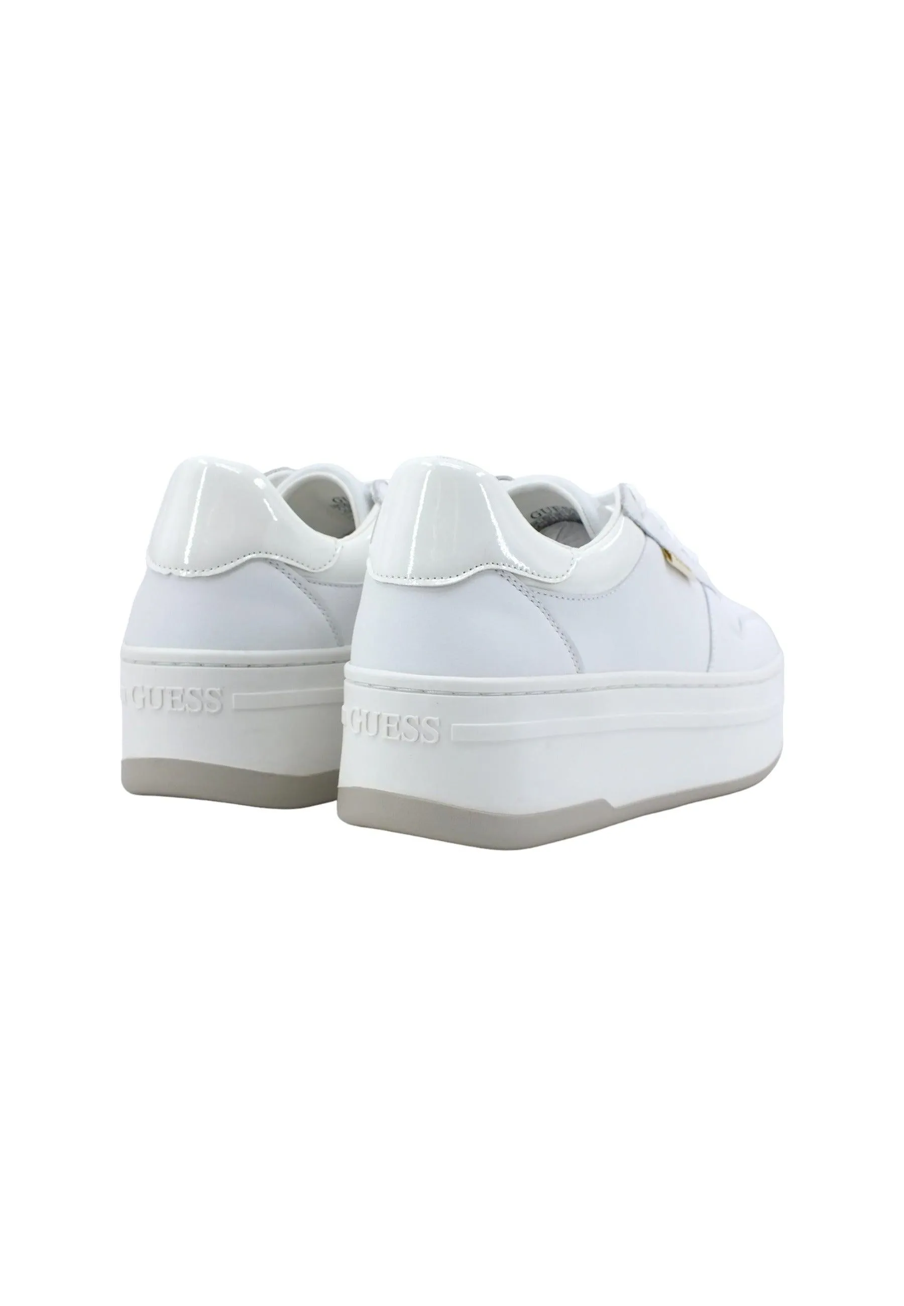 GUESS Sneaker Basket Ox Donna White FL8LFELEA12