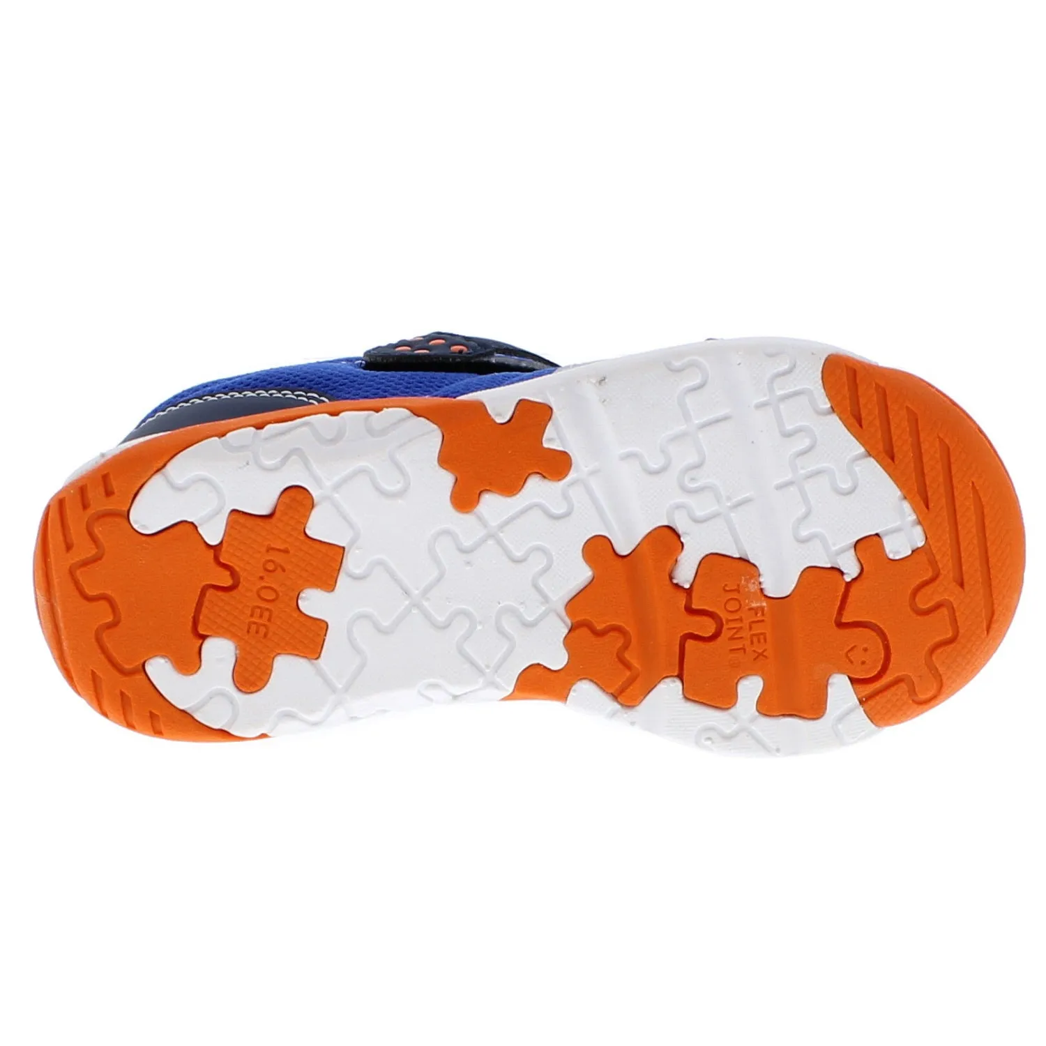 Kaz Kid's Athletic Sneaker - Navy/Tangerine