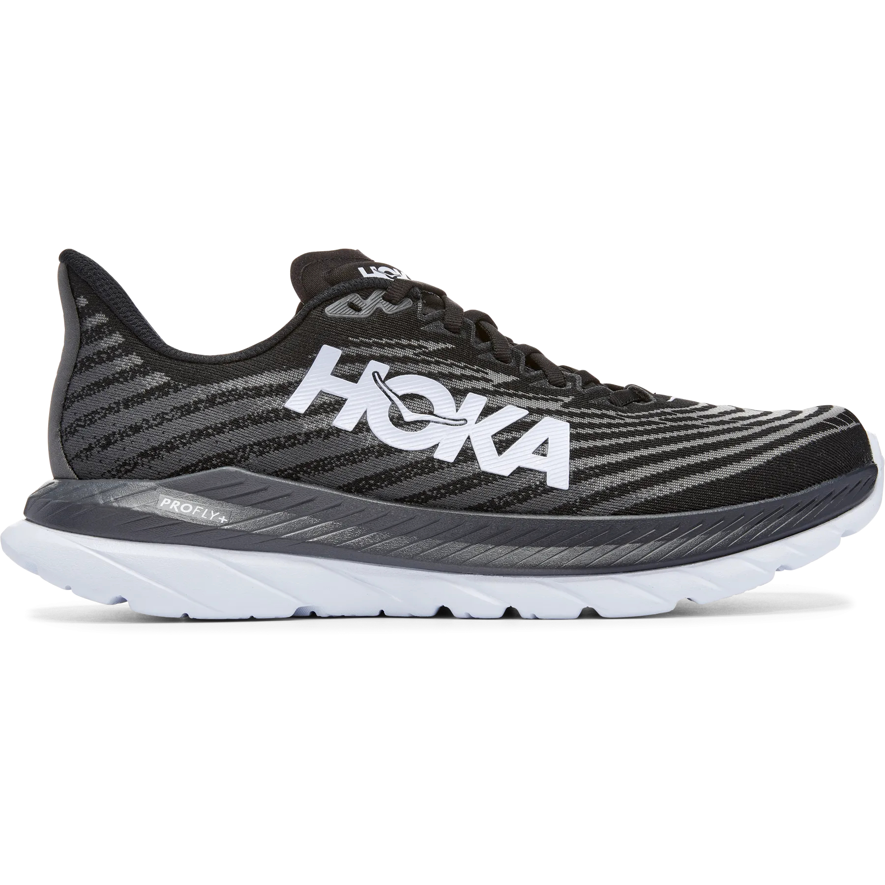 Men's Hoka One One Mach 5, Black/Castlerock, 9.5 D Medium