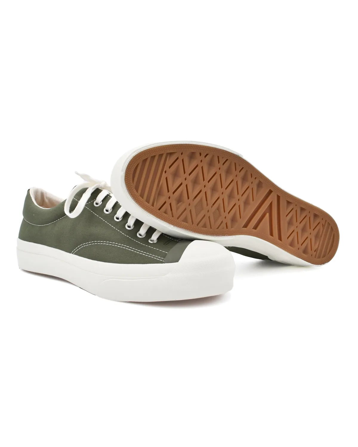 Moonstar Gym Court Olive Green Nylon Sneaker