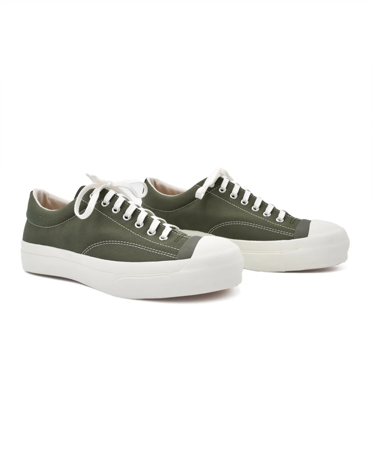 Moonstar Gym Court Olive Green Nylon Sneaker