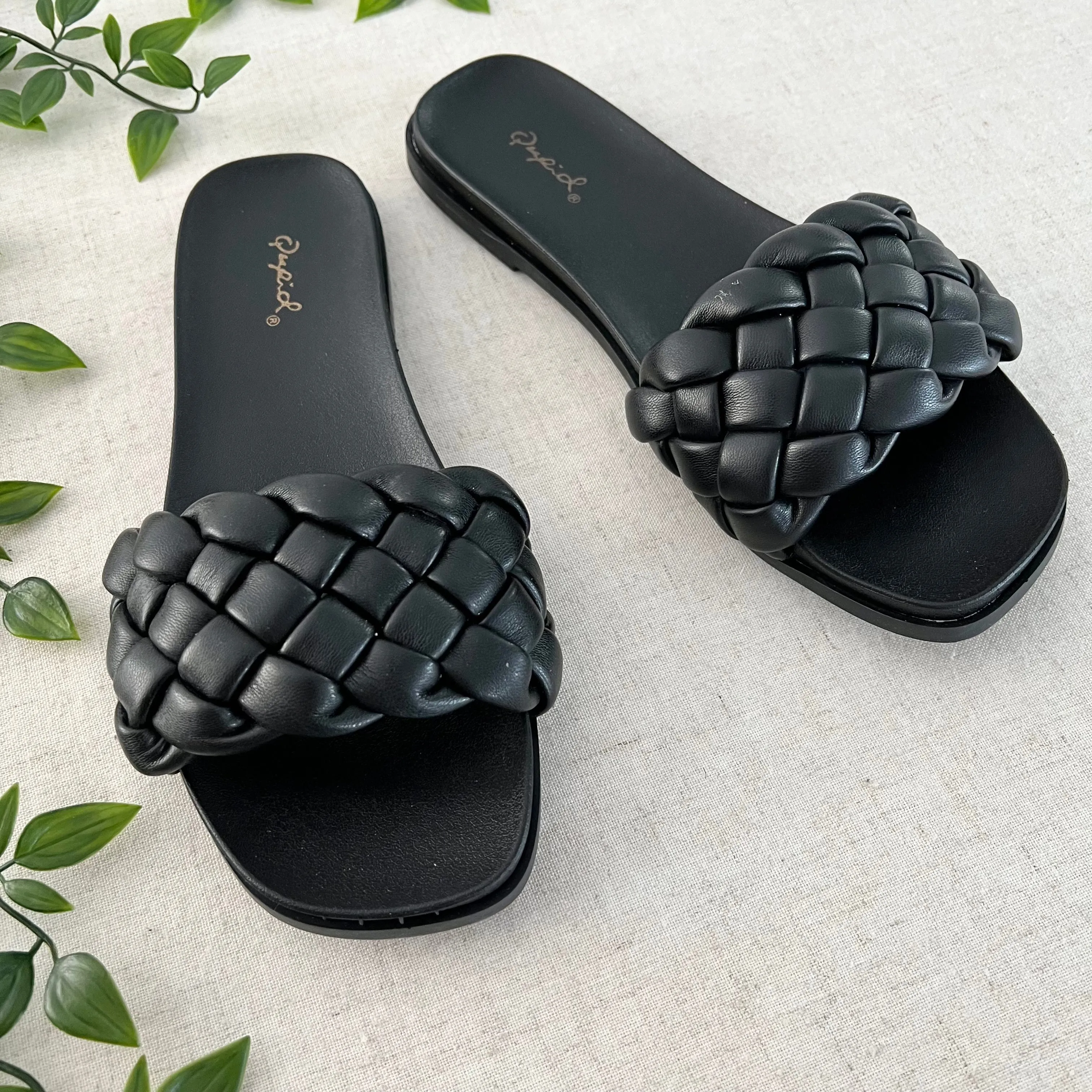 Neve Braid Sandals- Black