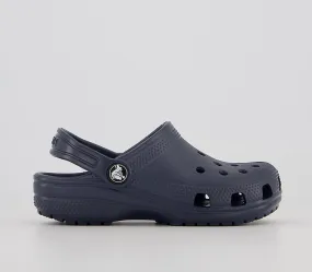 Odd Sizes - Kids Crocs Classic Clogs K Navy - UK Sizes Right 2 Youth/Left 1 Youth