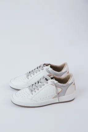 Park Vintage Style Star Sneaker, White Snake | SHUSHOP