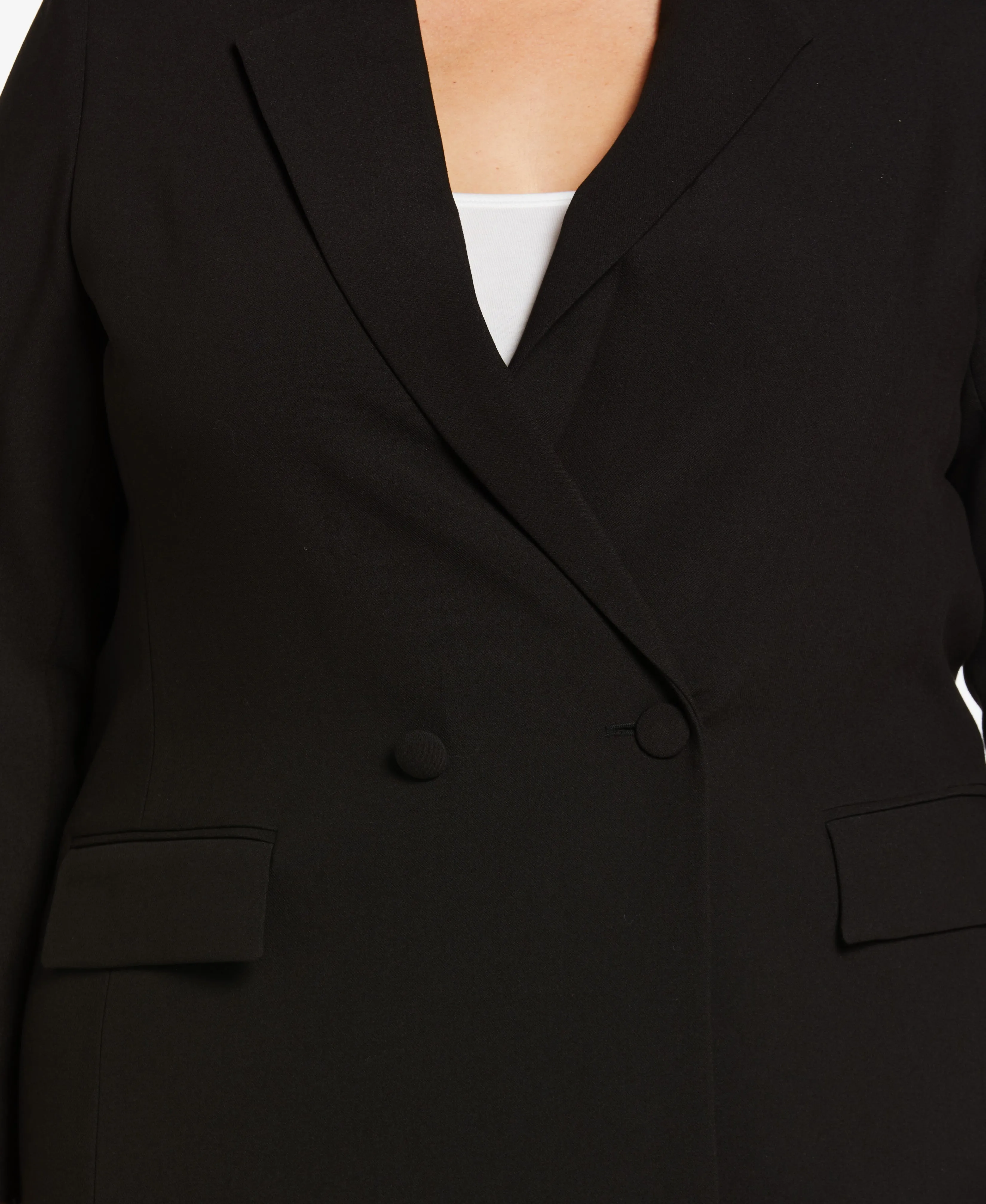 Plus Size Double Breasted Gabardine Suit