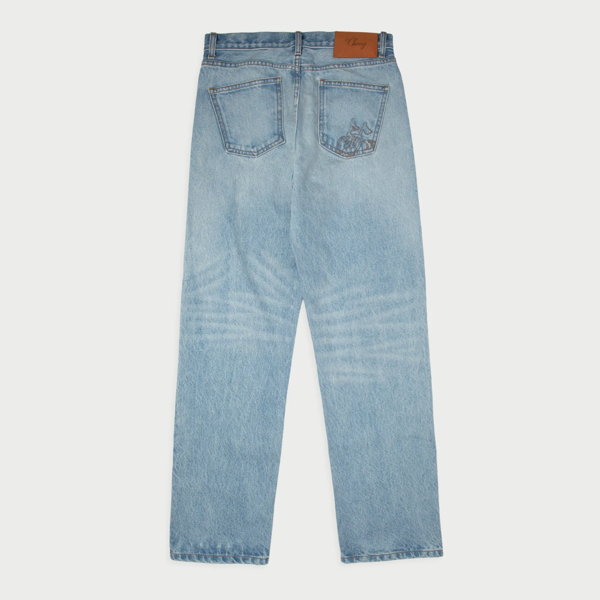 Relaxed 5 Pocket Denim (Light Wash)