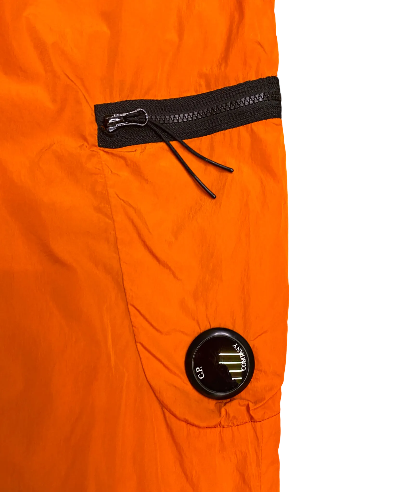 Size L - CP Company Nylon Chrome Cargo Trousers Orange