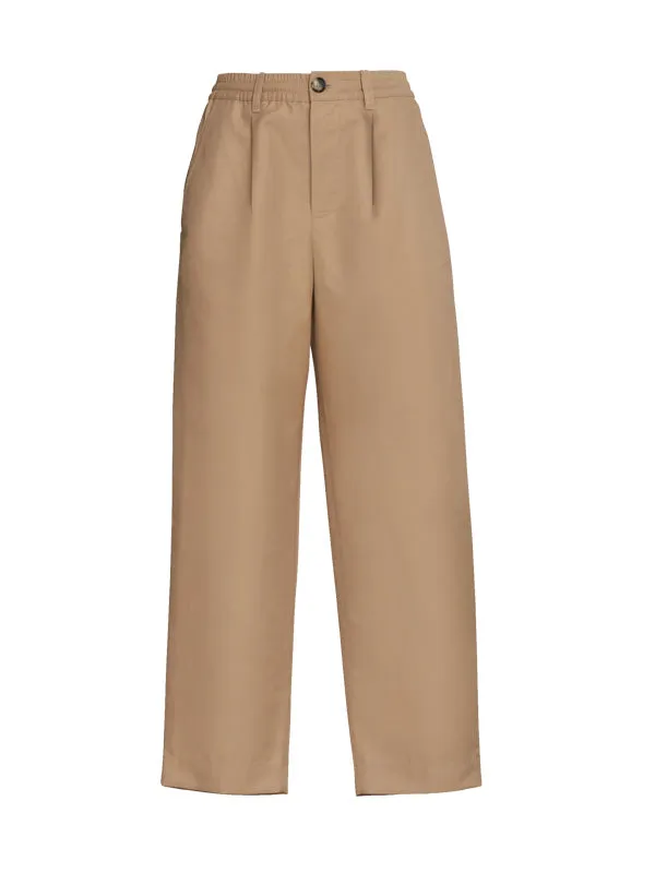 Technical Cotton-Linen Pant in Beige